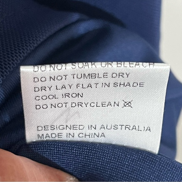 Women’s Thatsofetch Blue Tube Top Strapless Maxi Dress Lined Size 12 - Picture 10 of 11